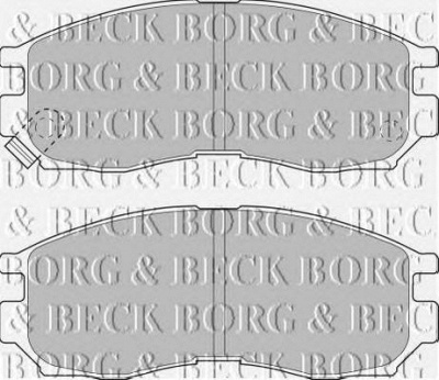BORG & BECK bbp1484 -  Комплект тормозных колодок, дисковый тормоз